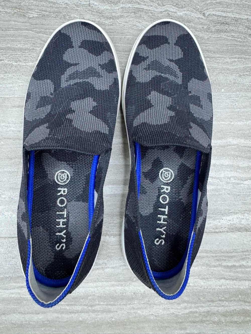 Rothy's The Original Slip-On Sneakers in Camouflage Womens 8.5 - Picture 9 of 12